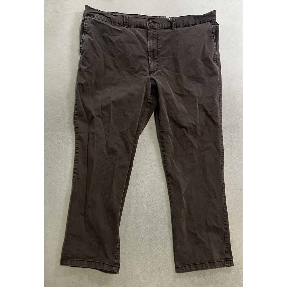 True Nation Pants Men's Size 44x28 (Fits 42x27) Brown Tapered Fit Tencel Blend